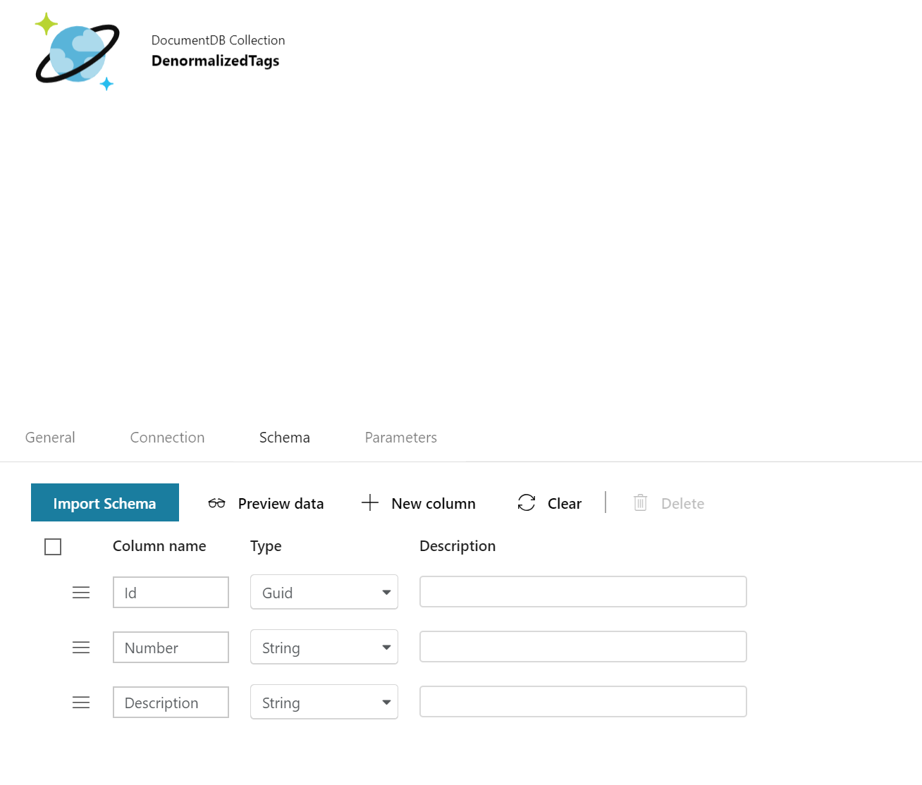 Defining the Cosmos database schema