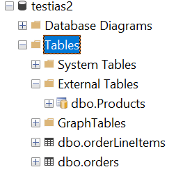 Tables from both databases